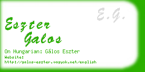 eszter galos business card
